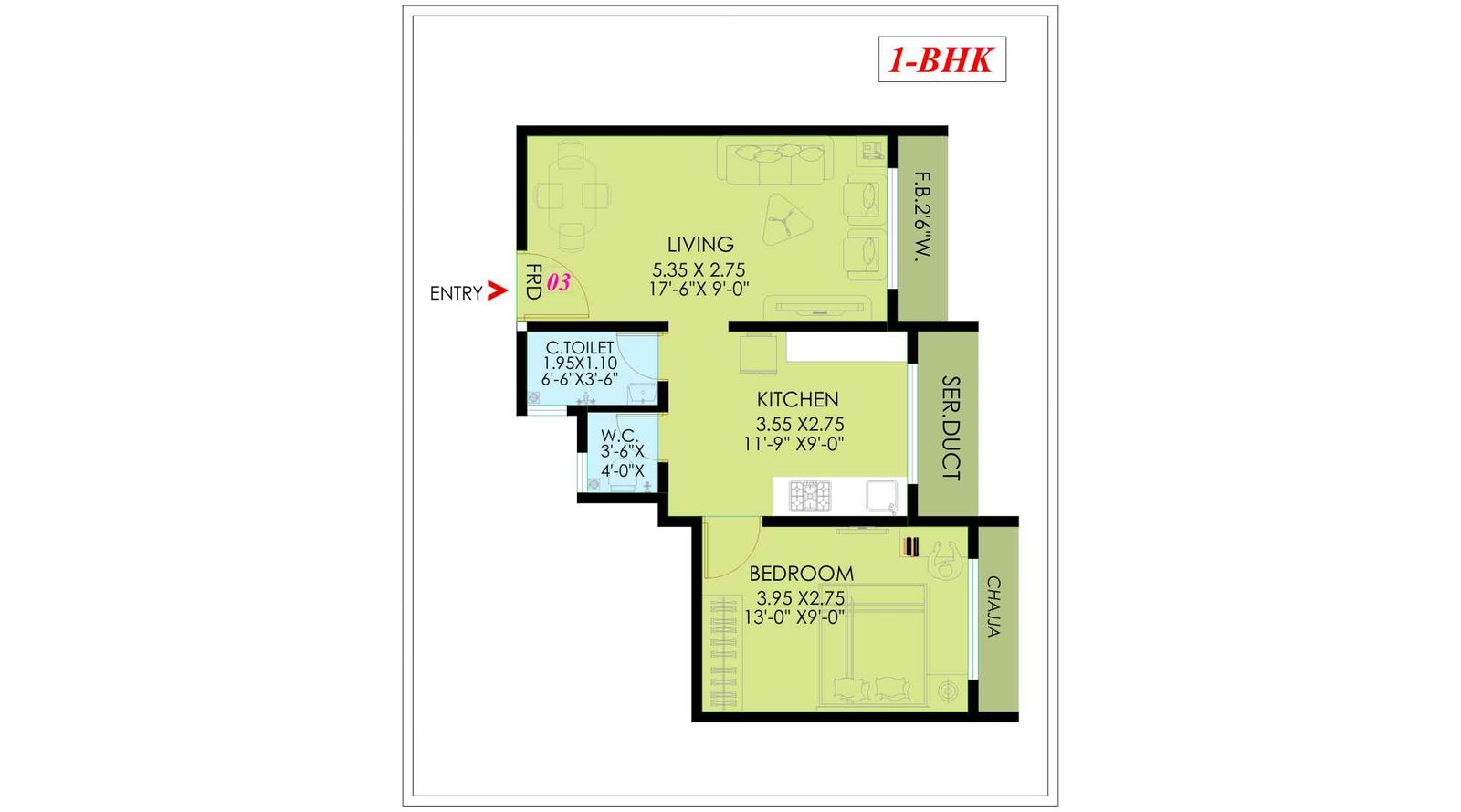 Nemmi-Panchganga-Floor-Plan-1BHK-325-SQ.FT